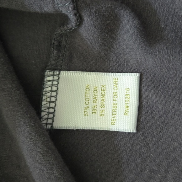 Garnet Hill gray, long sleeve, size large - Picture 5 of 6